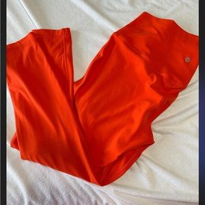 Lululemon size 10 orange pants